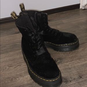 Velvet Platform Dr. Martens